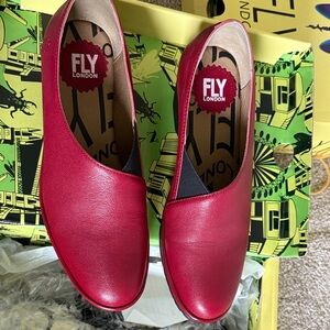 Fly London Women's Bold Red Flats